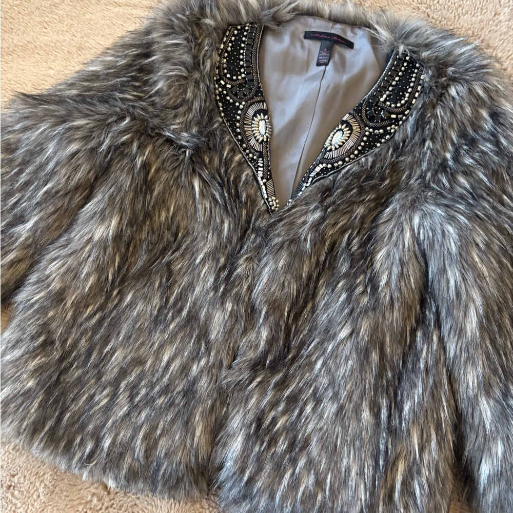 Andrea Behar days fur jeweled jacket, Women’s Small - Picture 8 of 10